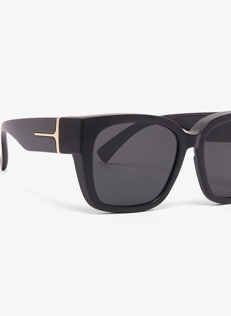 Ginger Black Oversized Square Sunglasses for Women | Best Price UAE